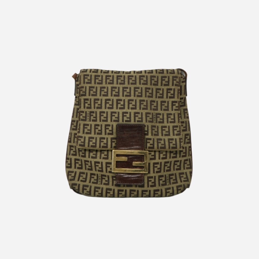 Fendi Vintage Zucca Crossbody Bag